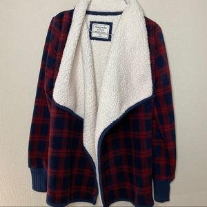 Abercrombie and Fitch oversized Sherpa Fleece Cape
